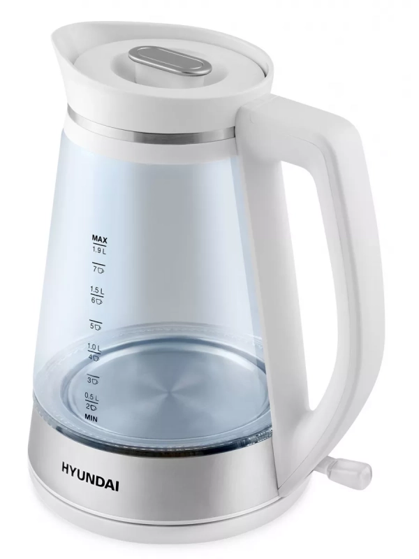 Чайник HYK-G3037 1,9л 3000Вт белый (стекло) Чайник HYK-G3037 1,9л 3000Вт белый (стекло)