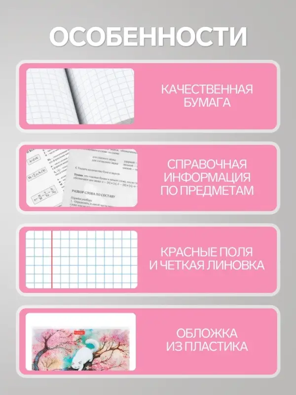 Предметная тетрадь по биологии Hatber &laquo;Искусство Азии&raquo;, 48 листов, в клетку, со справочным материалом, пластиковая обложка с печатью