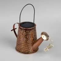 Садовый светильник на солнечной батарее &laquo;Лейка&raquo;, 27&times;17&times;11 см, 55 LED, свечение тёплое белое