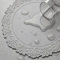 Набор салфеток сервировочных на стол Доляна, 2 шт., 38&times;38 см, серый