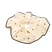 Резинка для волос "Орбита гранд" горох, 13 см, молочный