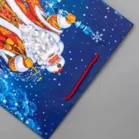 Пакет подарочный новогодний ламинированный, «Дед Мороз в лесу» , 26×12×32 см Пакет подарочный новогодний ламинированный, «Дед Мороз в лесу» , 26×12×32 см