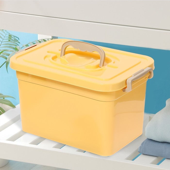 Контейнер для хранения с крышкой, 6,5 л, цвет бежевый Контейнер для хранения с крышкой, 6,5 л, цвет бежевый