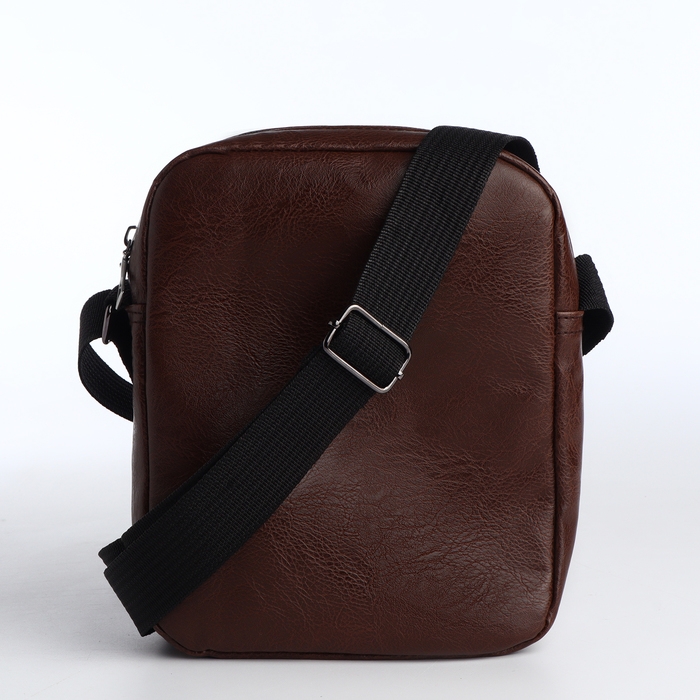 Сумка мужская на молнии, цвет коричневый Сумка мужская на молнии, цвет коричневый