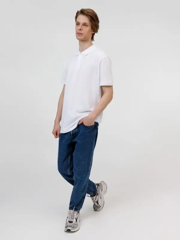 Рубашка поло унисекс Pulse, белая, размер M