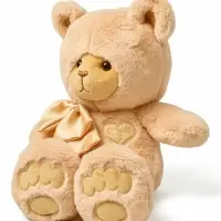 Мягкая игрушка "Медведь Глэм, с бантом", цвет карамельный, 25 см МГлэм/25/54-1