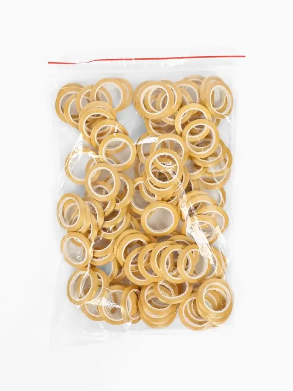 Лента  декоративная, 4 мм&times; 4 м, цвет золотой, набор 100 штук