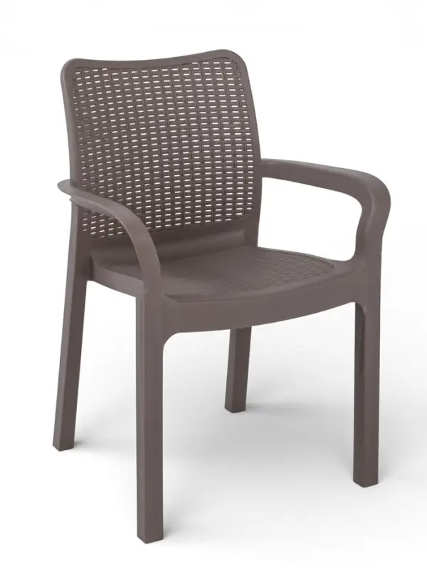 Стул садовый Rattan, 50.6&times;58&times;83.3 см, пластиковый, цвет французский платан