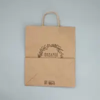 Пакет подарочный крафтовый, упаковка, «Подарок для тебя», 24 х 28 х 14 см Пакет подарочный крафтовый, упаковка, «Подарок для тебя», 24 х 28 х 14 см