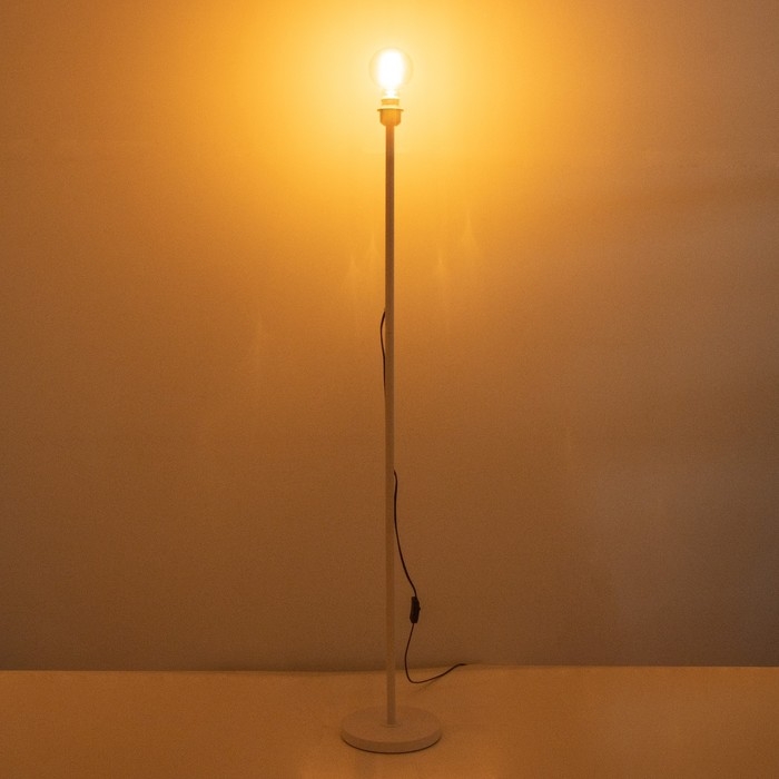 Торшер без абажура  Торшер без абажура "Лайнер" Е27 40Вт белый 22х22х155см