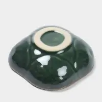 Соусник &laquo;Органика&raquo;, 7.5&times;7.5&times;3 см, керамика, зелёный