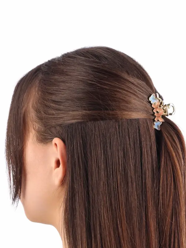 Крабик для волос &laquo;Хлоя галант&raquo;, бабочки, 4.5 см, золотистый