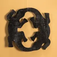 Панно настенное «Пара ящериц», 33×33×1 см, МДФ, МИКС