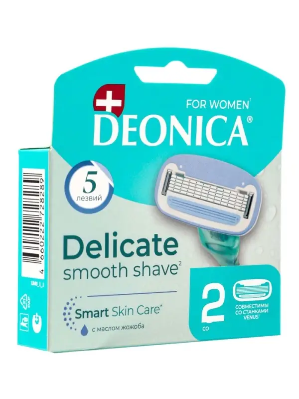 Сменные кассеты DEONICA 5 FOR WOMEN , 2 шт Сменные кассеты DEONICA 5 FOR WOMEN , 2 шт