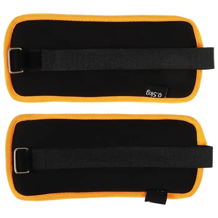 Утяжелители неопреновые ONLYTOP, 2 шт. &times; 0.5 кг, чёрные