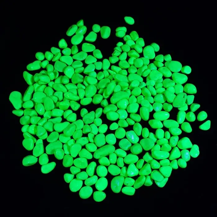 Грунт декоративный флуоресцентный DECOR DE, фр. 8-12 мм, лимонный, 800 г