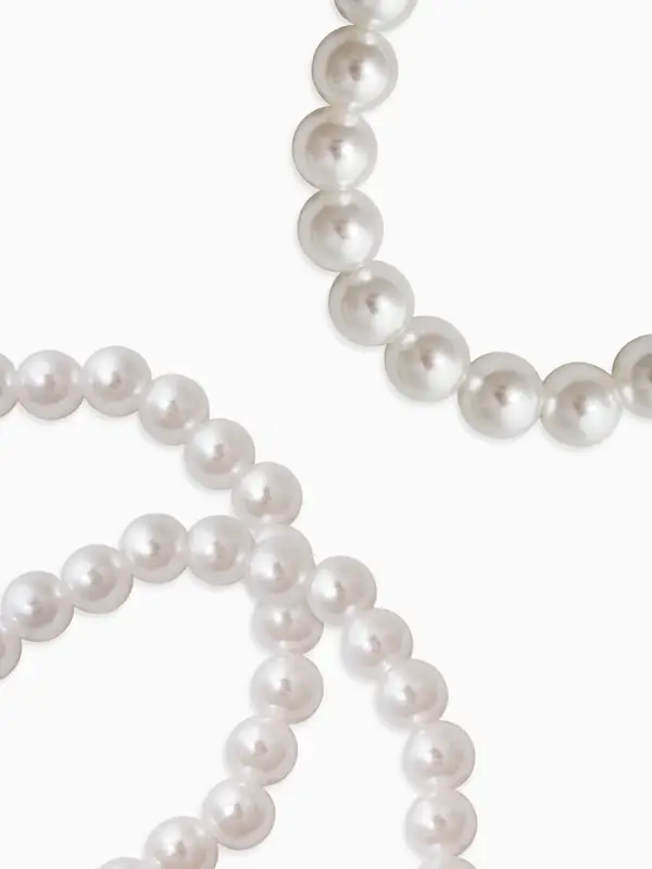 Браслеты из бусин &laquo;Жемчужный облик&raquo;, набор 7 шт. бусины №6.8.10.14, белый