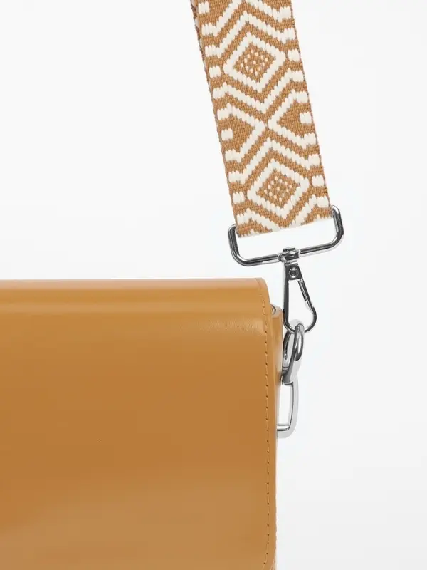 Ручка для сумки &laquo;Орнамент&raquo;, стропа, 135&plusmn;3&times;3.8 см, цвет горчичный