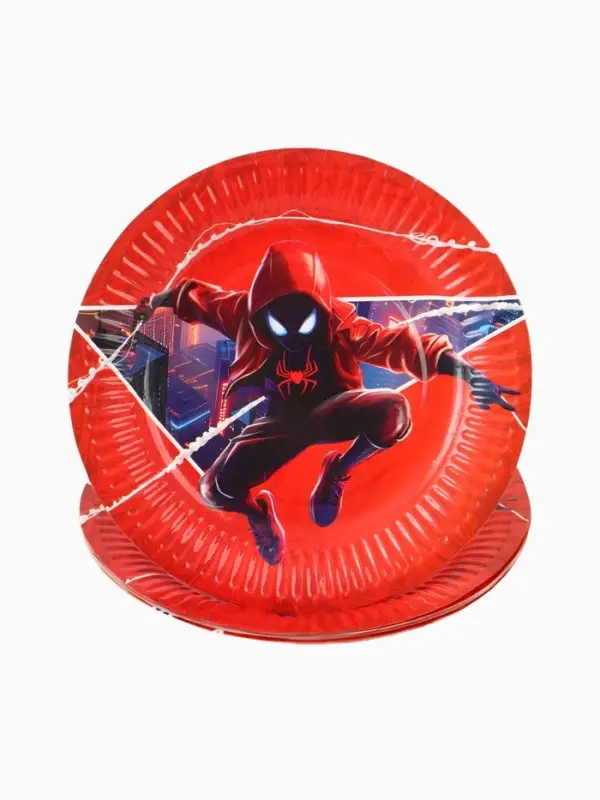 Тарелка одноразовая бумажная 18 см, набор 10 шт., &laquo;Супергерой&raquo;