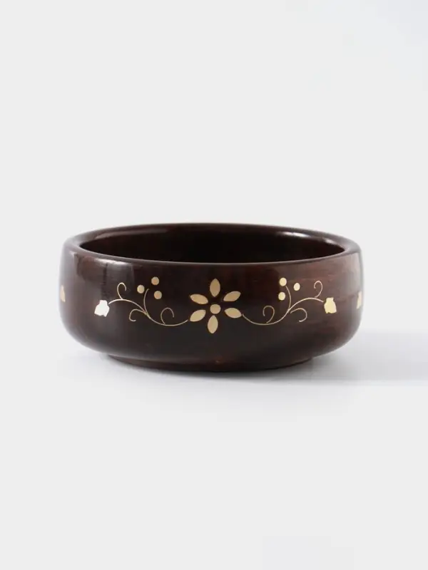 Чаша &laquo;Стебель&raquo;, 12&times;12&times;5 см, дерево шишам