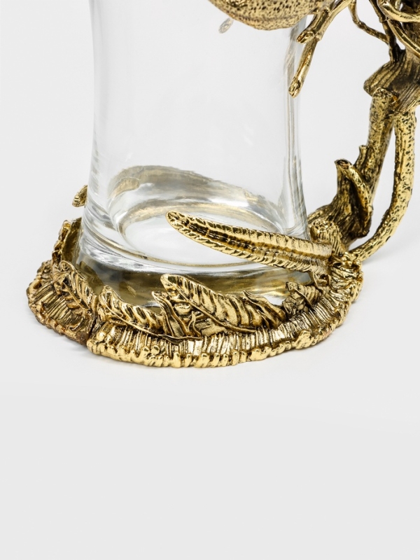 Бокал для пива Бокал для пива "Рак", золото