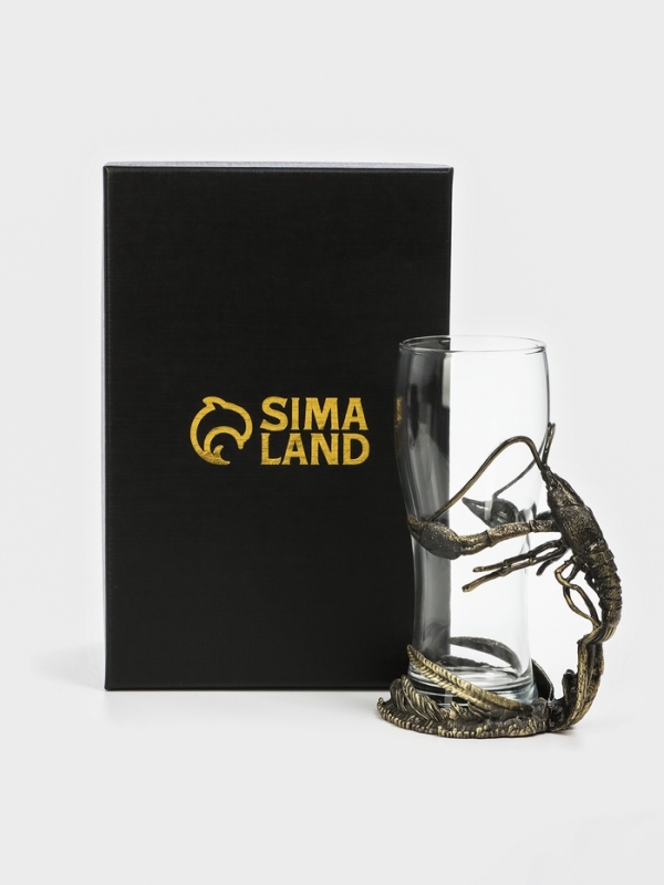 Бокал для пива Бокал для пива "Рак", 9.2 х 18.5, мельхиор