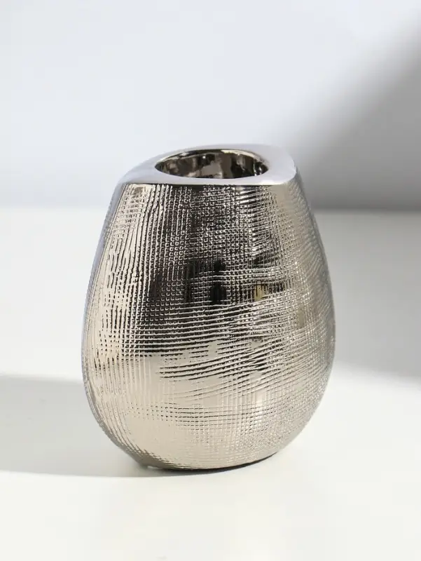 Подсвечник на 1 свечу &laquo;Глория&raquo;, d=4 см, серебро, 12.5&times;8&times;12 см
