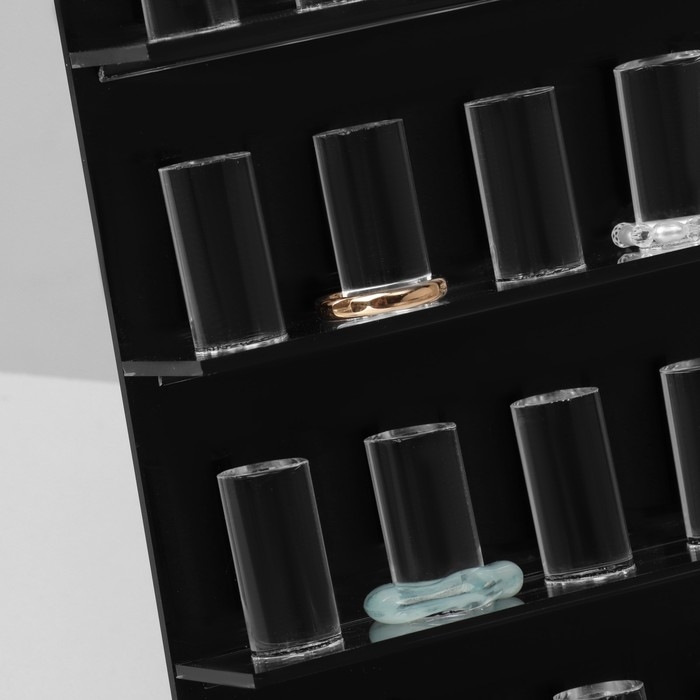 Подставка под кольца 4 ряда, 20 мест, 16&times;8&times;23,5