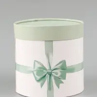 Набор шляпных коробок 2 в 1 &laquo;Бант&raquo;, 12&times;12 см, 15&times;15 см