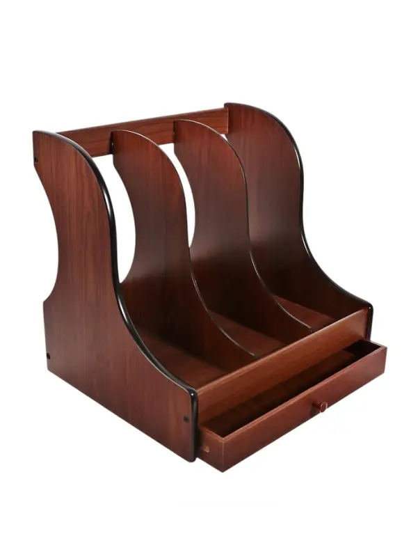 Органайзер для бумаги, 3 секции, 32&times;27&times;31 см, с ящиком