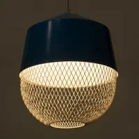 Светильник потолочный BayerLux Lisa, 1&times;40 Вт, Е27, небесный, 26&times;26&times;32 см