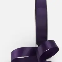 Лента атласная TEIRA, двухсторонняя, 20 мм, 25&plusmn;1 м, фиолетовая №476
