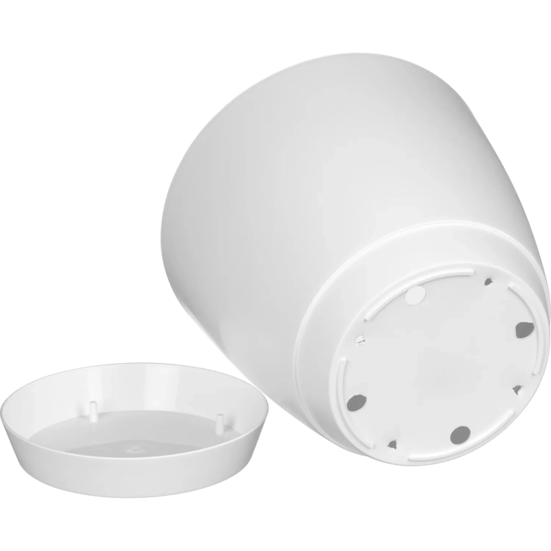 Горшок для цветов Flora 2,2л с поддоном (белый), 231600729/00