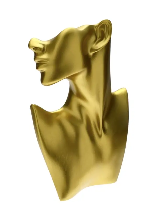 Бюст для украшений &laquo;QF. Половина лица&raquo;, отверстие под серьгу, 18&times;5&times;28 см, цвет золото