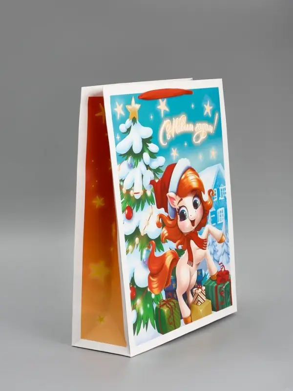 Пакет ламинированный подарочный «С Новым годом», L 31×40×11.5 см Пакет ламинированный подарочный «С Новым годом», L 31×40×11.5 см