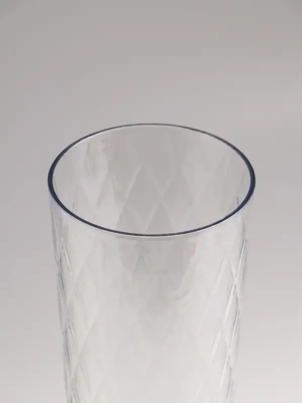 Ваза для цветов &laquo;Венера&raquo;, 25.5&times;11.5 см, диагональ, пластик, прозрачная