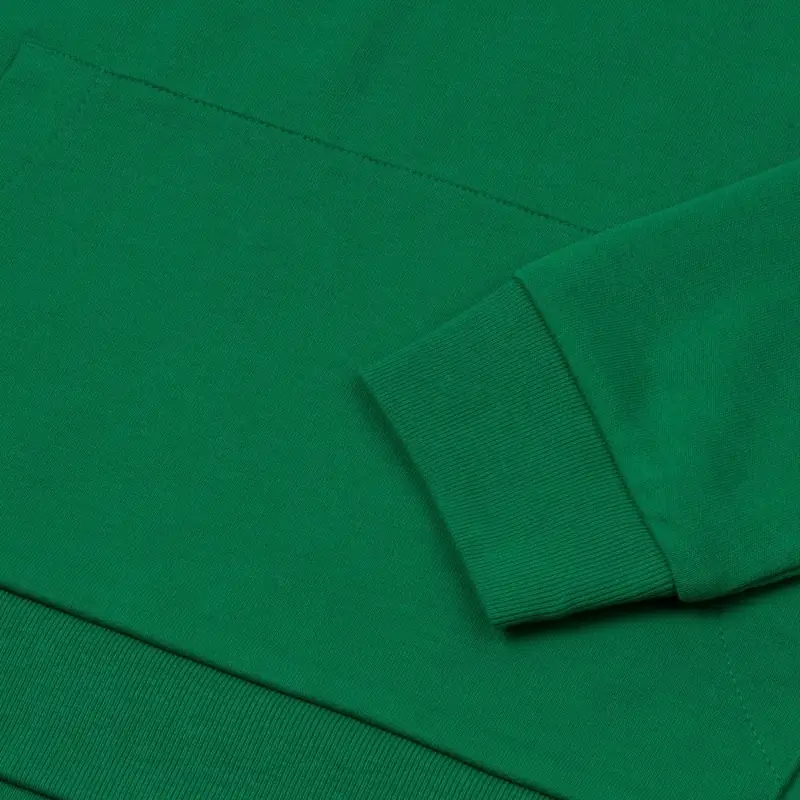 Толстовка с капюшоном унисекс Hoodie, зеленая, размер XS