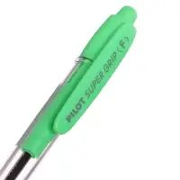 Набор шариковых ручек Pilot Super Grip, 3 штуки, автоматические, синий стержень, на масляной основе, узел 0.7 мм, резиновый упор