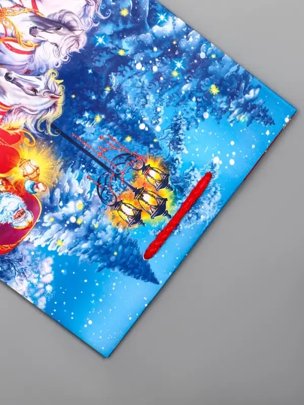 Пакет подарочный новогодний ламинированный, «На встречу Новому Году» , 18×10×22.3 см