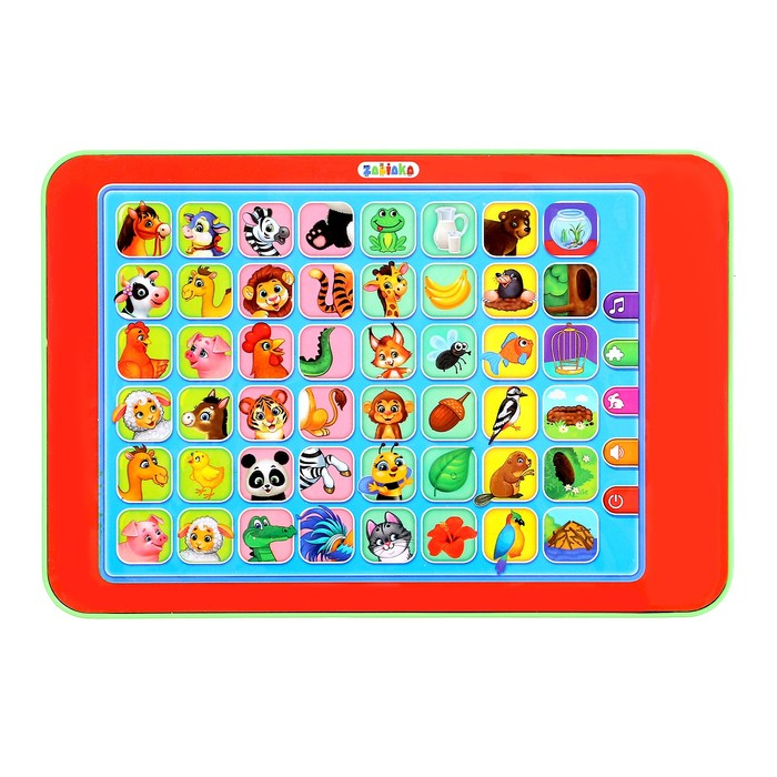 Планшет развивающий музыкальный &laquo;Собери пару&raquo;, работает от батареек