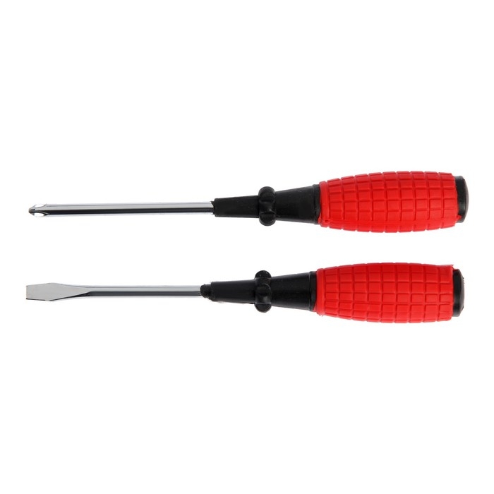 Набор отверток ЛОМ, обрезиненные рукоятки, PH2/SL6 х 100 мм, 2 шт. Набор отверток ЛОМ, обрезиненные рукоятки, PH2/SL6 х 100 мм, 2 шт.