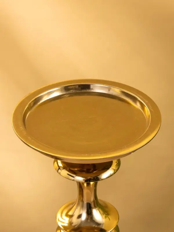 Подсвечник "Эйфория" алюминий 12х12х31,5 см