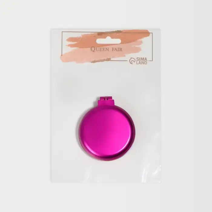 Расчёска массажная «Перламутр», складная, с зеркалом, d=6 см, МИКС Расчёска массажная «Перламутр», складная, с зеркалом, d=6 см, МИКС