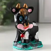 Копилка "Бычок" 11,5х10х6,5 см, чёрный Копилка "Бычок" 11,5х10х6,5 см, чёрный