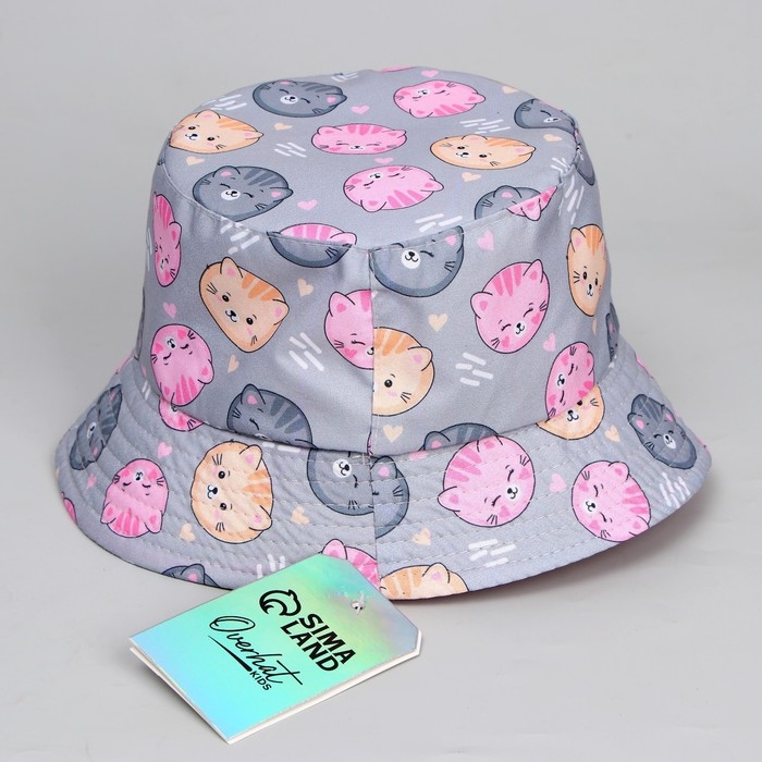 Панама детская для девочки «Котята», р-р 52-54 Панама детская для девочки «Котята», р-р 52-54