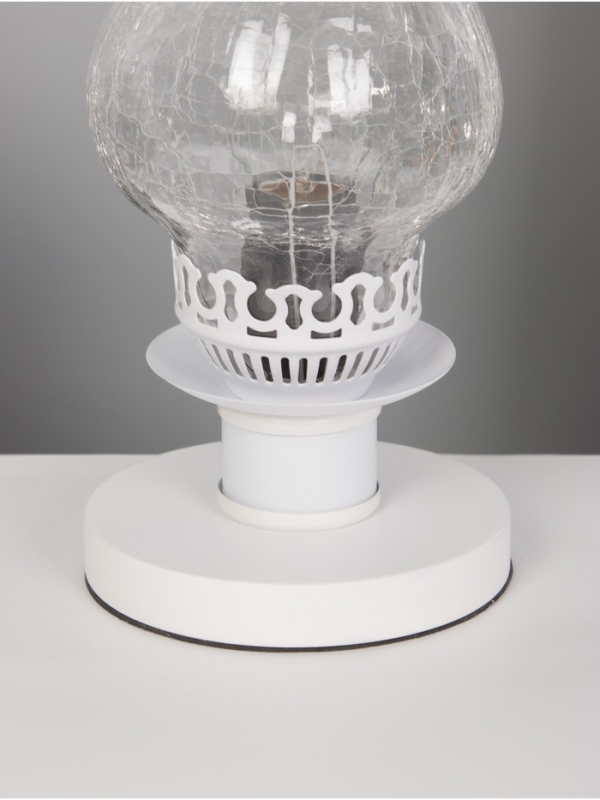 Лампа настольная BayerLux ЭКО Лампа настольная BayerLux ЭКО "Татьяна" 1х40Вт Е27 белый 14х14х34см