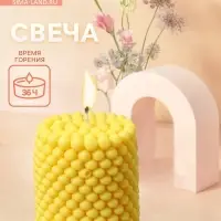 Свеча фигурная формовая &laquo;Столб шарики&raquo;, 6&times;6&times;7 см, соевый воск, МИКС