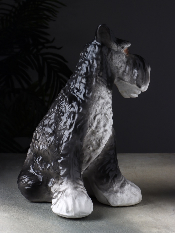 Копилка "Собака Шнауцер терьер" 25х24х36 см