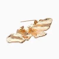 Брошь корейский стиль "Мятая" цвет золото Брошь корейский стиль "Мятая" цвет золото