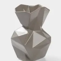 Ваза для цветов &laquo;Анхель&raquo;, 20&times;12 см, керамика, серая